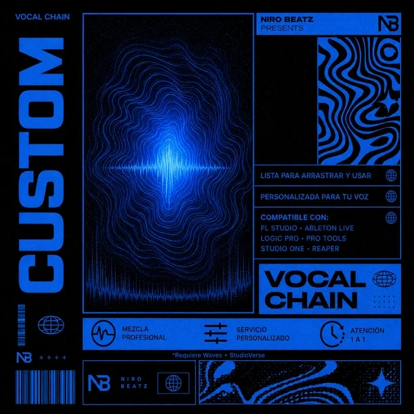 Portada de Custom Vocal Chain, Servicio de Niro Beatz